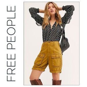 Free People Johannesburg Utility Shorts ~ Size 4